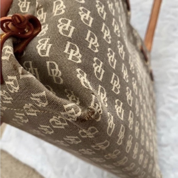 Dooney & Bourke Brown Monogram Tote - Picture 4 of 8